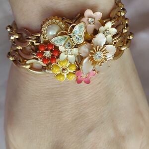 Vintage Juicy Couture Blooming Flower Bracelet